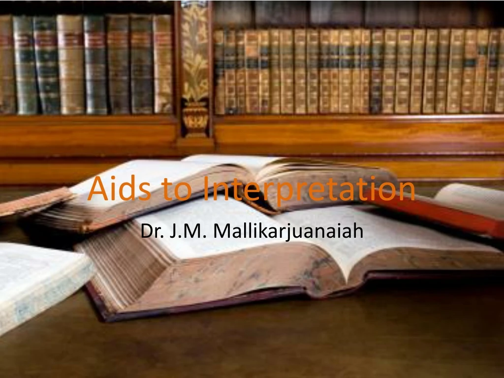 aids to interpretation