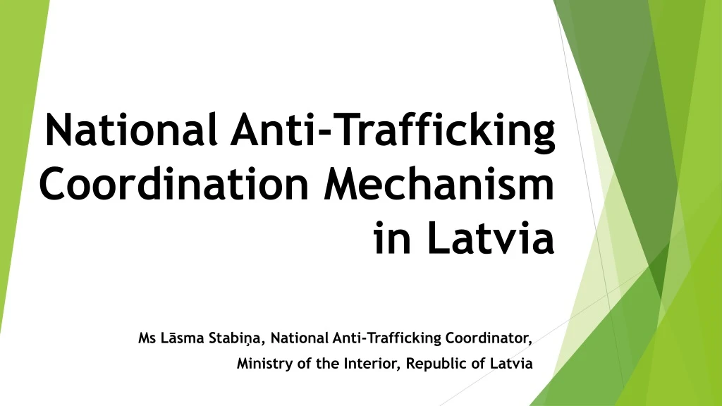 national anti trafficking coordination mechanism in latvia