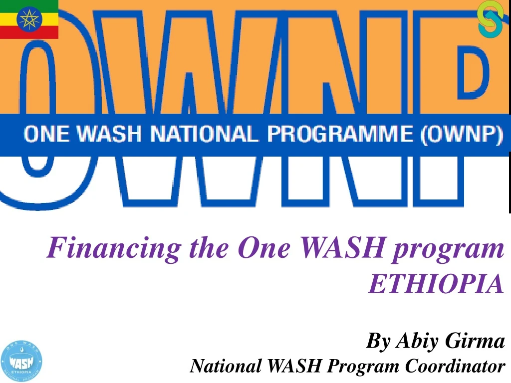 financing the one wash program ethiopia