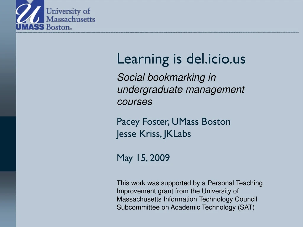 learning is del icio us social bookmarking