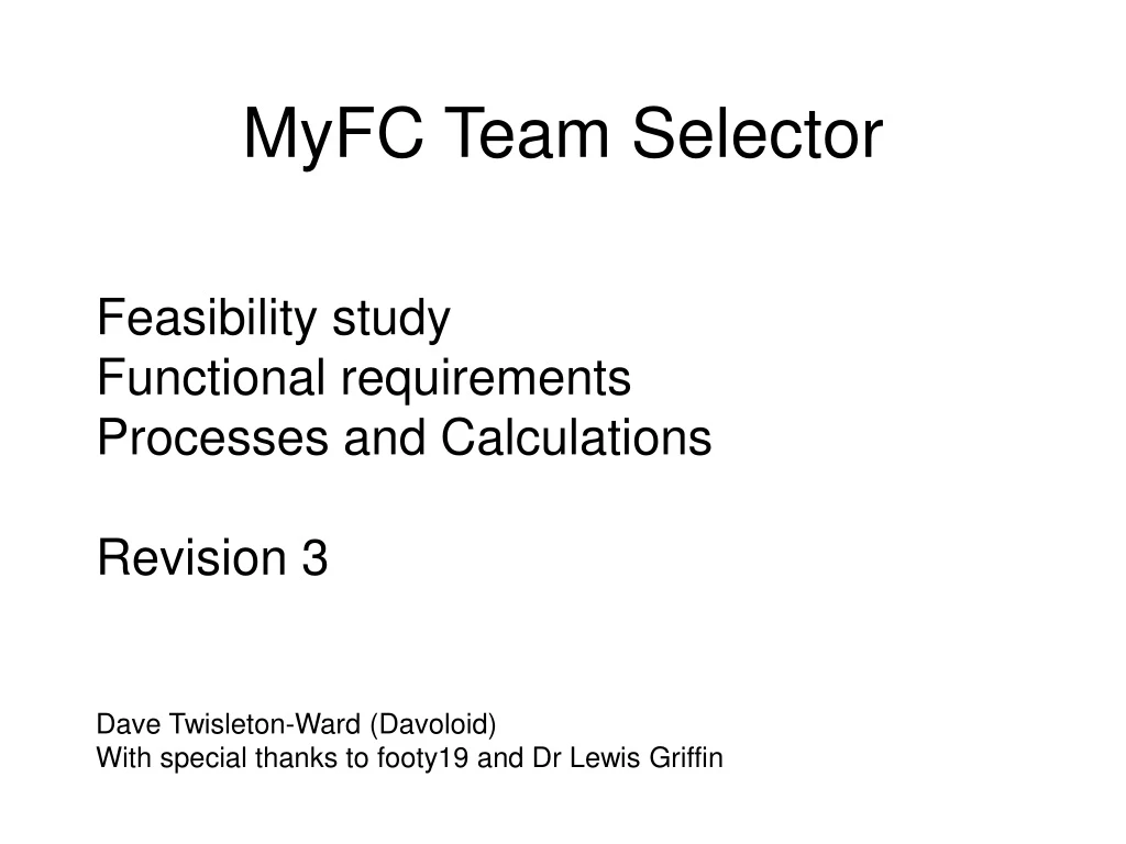 myfc team selector