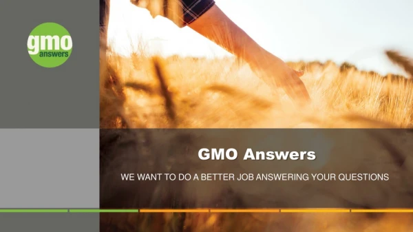 GMO Answers