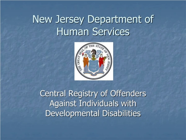 New Jersey Department of Human Services