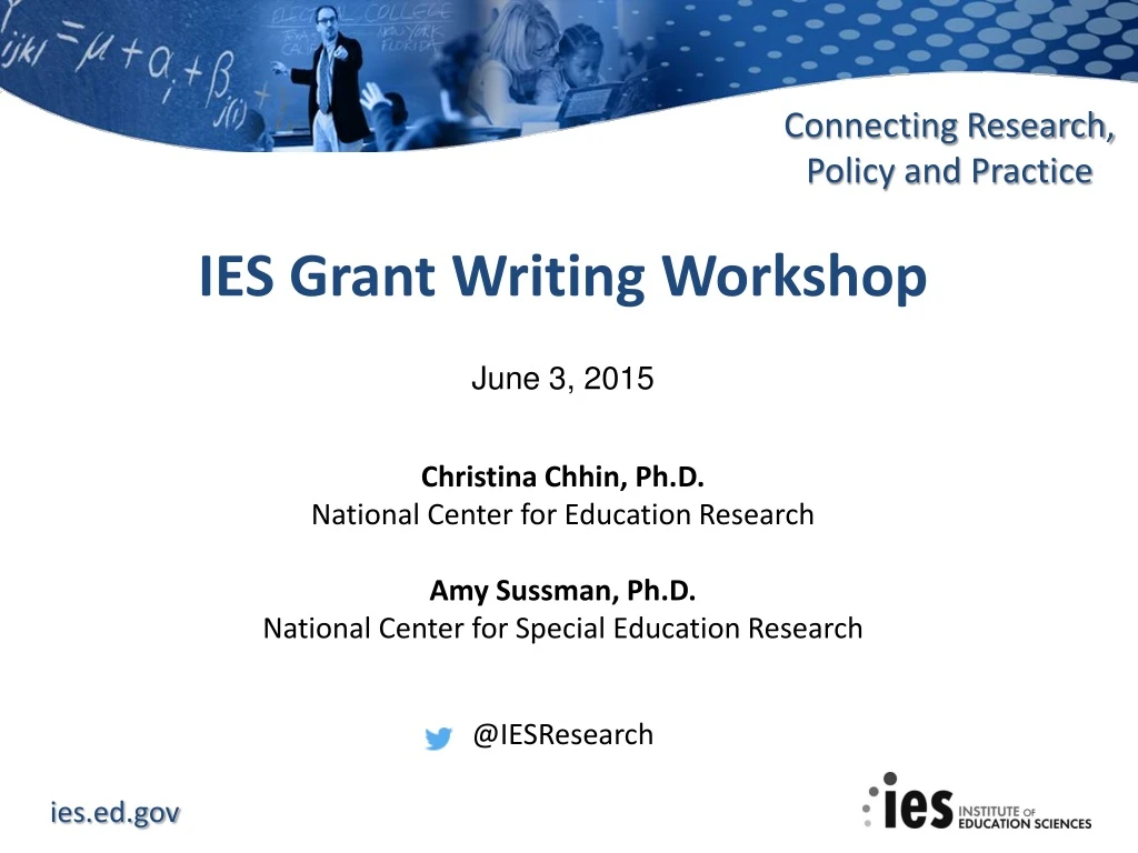 ies grant writing workshop