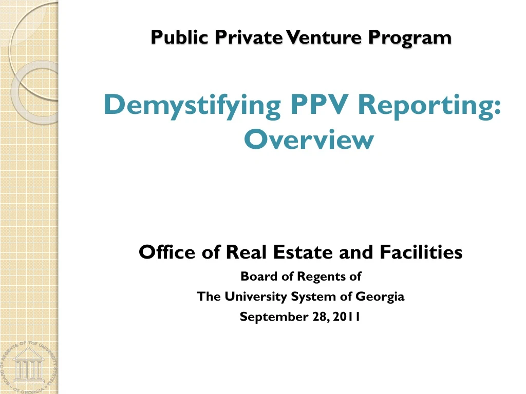 public private venture program