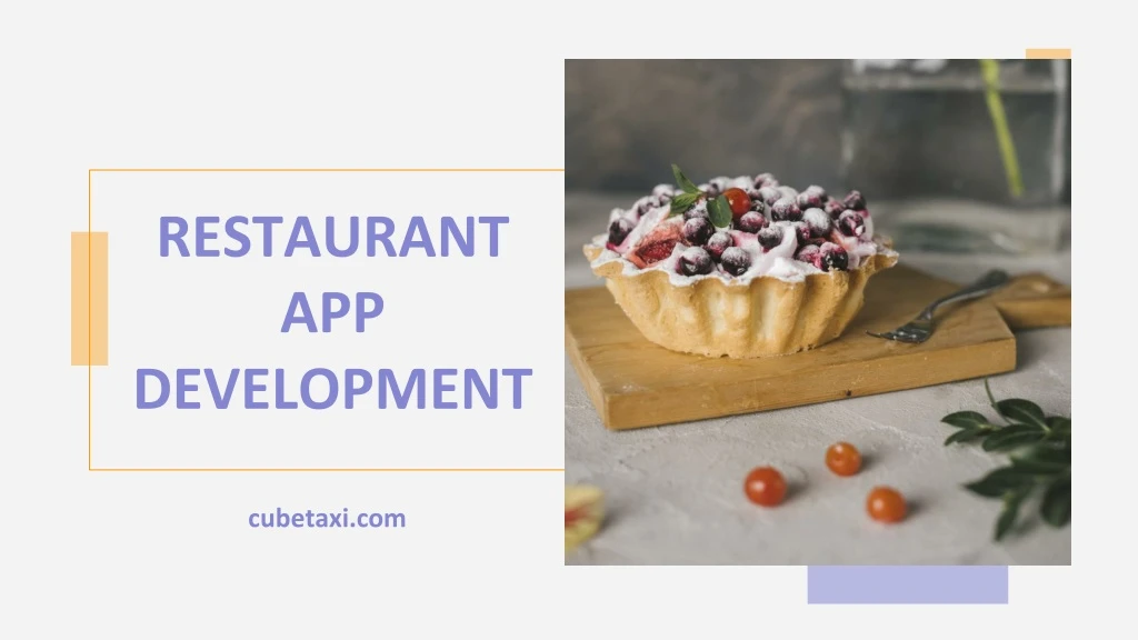 restaurant app development