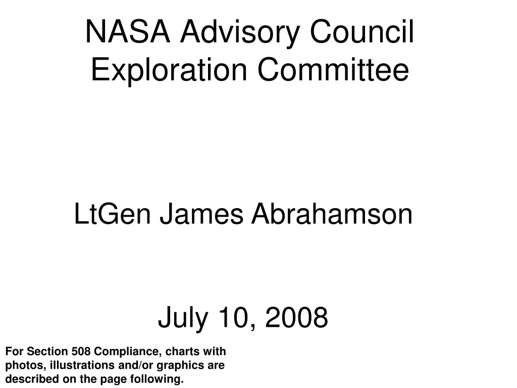 nasa advisory council exploration committee