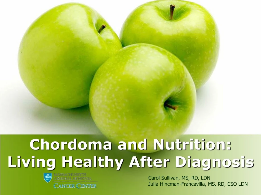 chordoma and nutrition living healthy after diagnosis