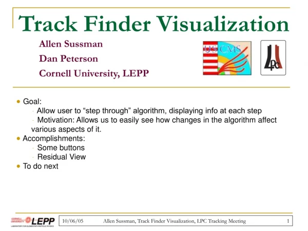 Track Finder Visualization