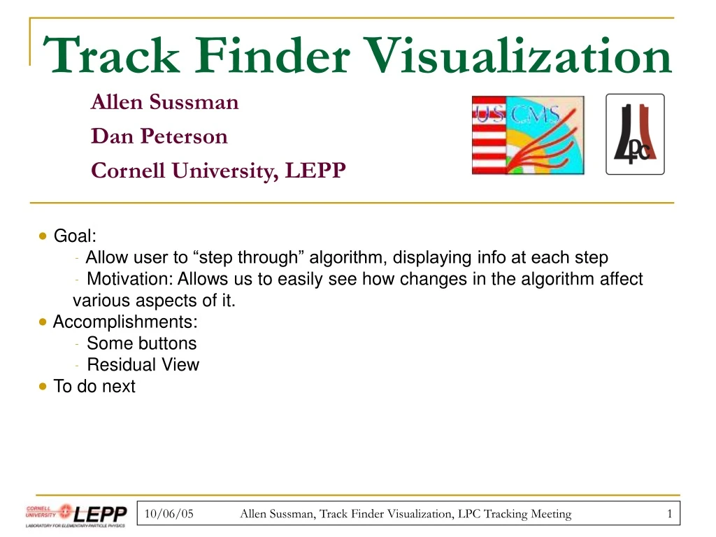 track finder visualization