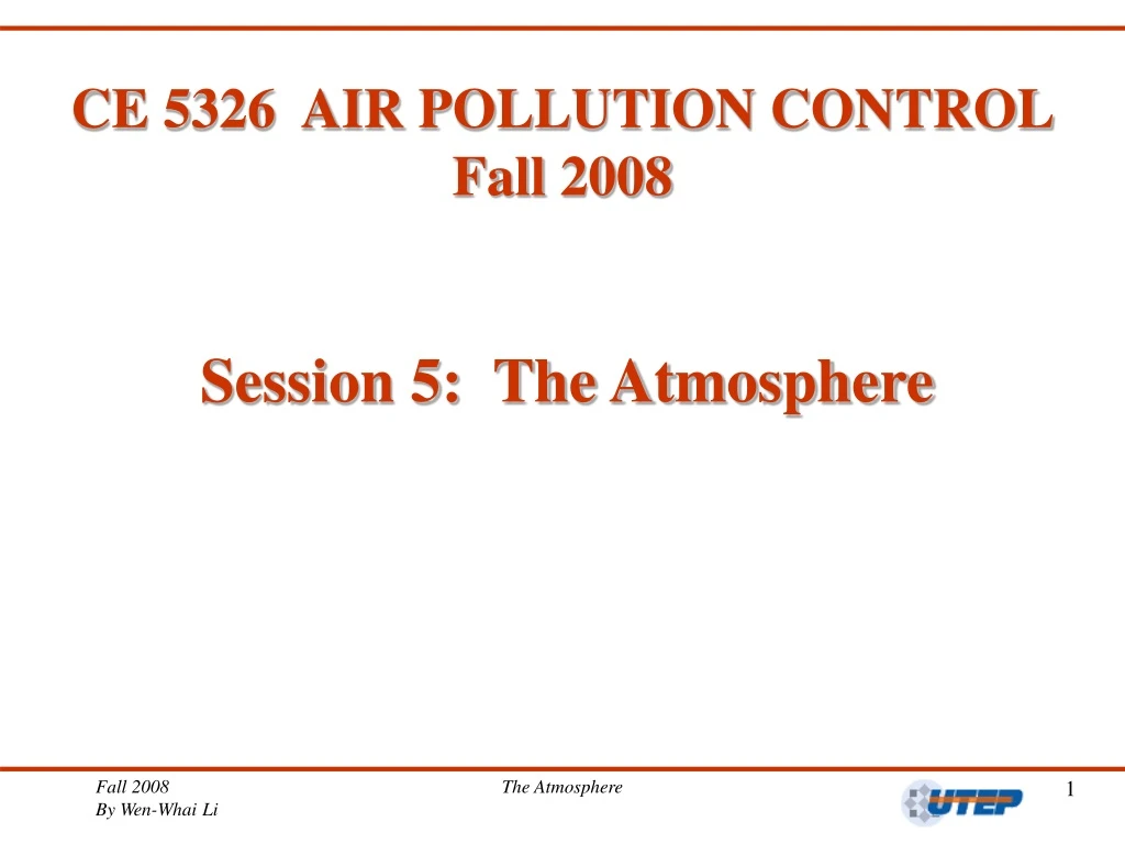 ce 5326 air pollution control fall 2008