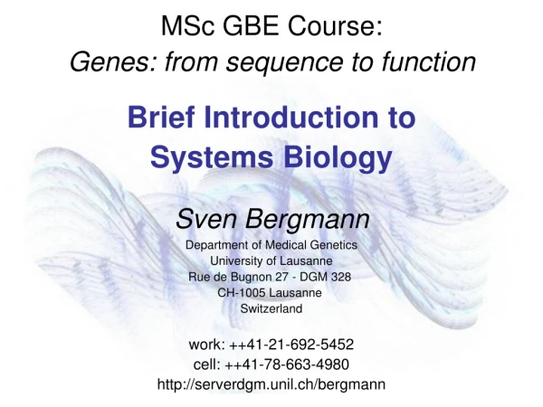 Course Overview