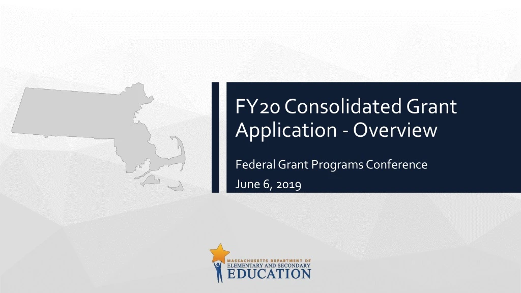 fy20 consolidated grant application overview