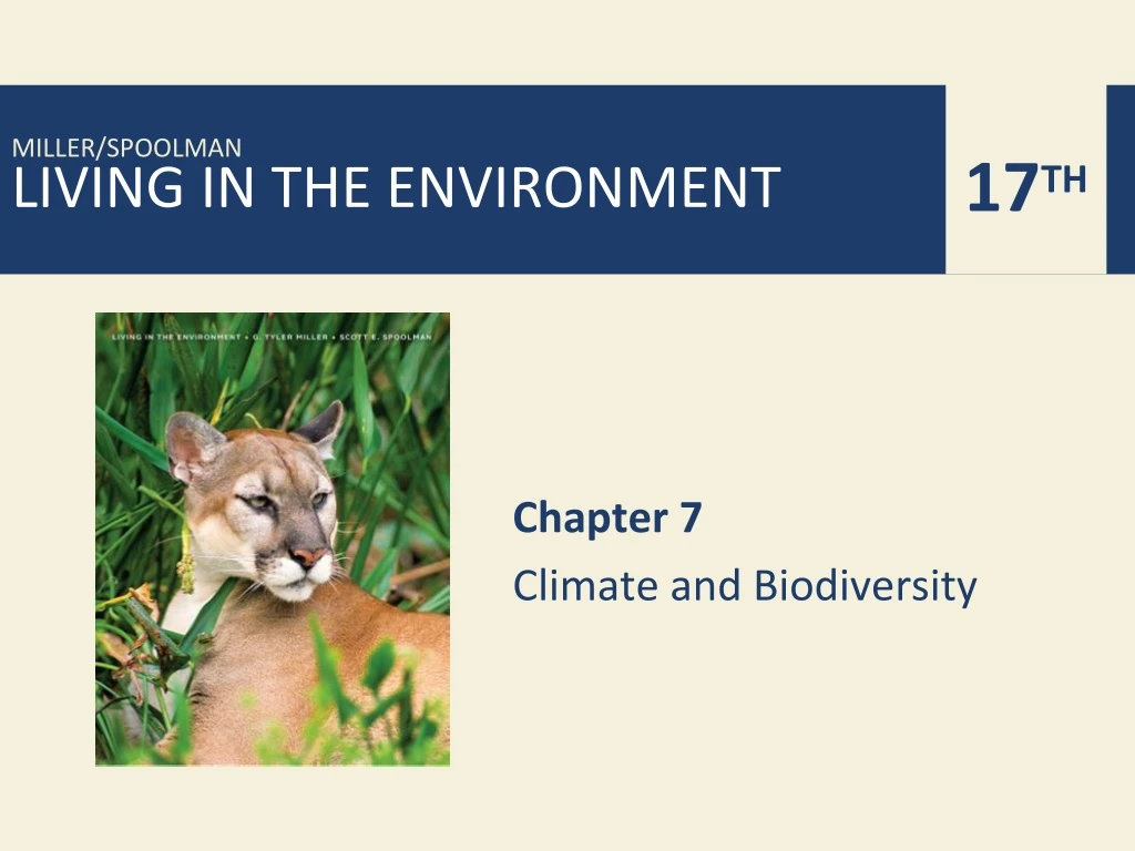 chapter 7 climate and biodiversity
