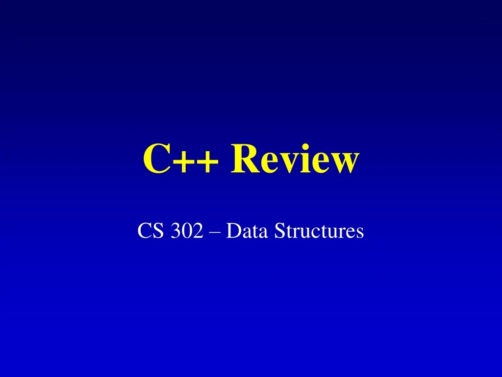 c review