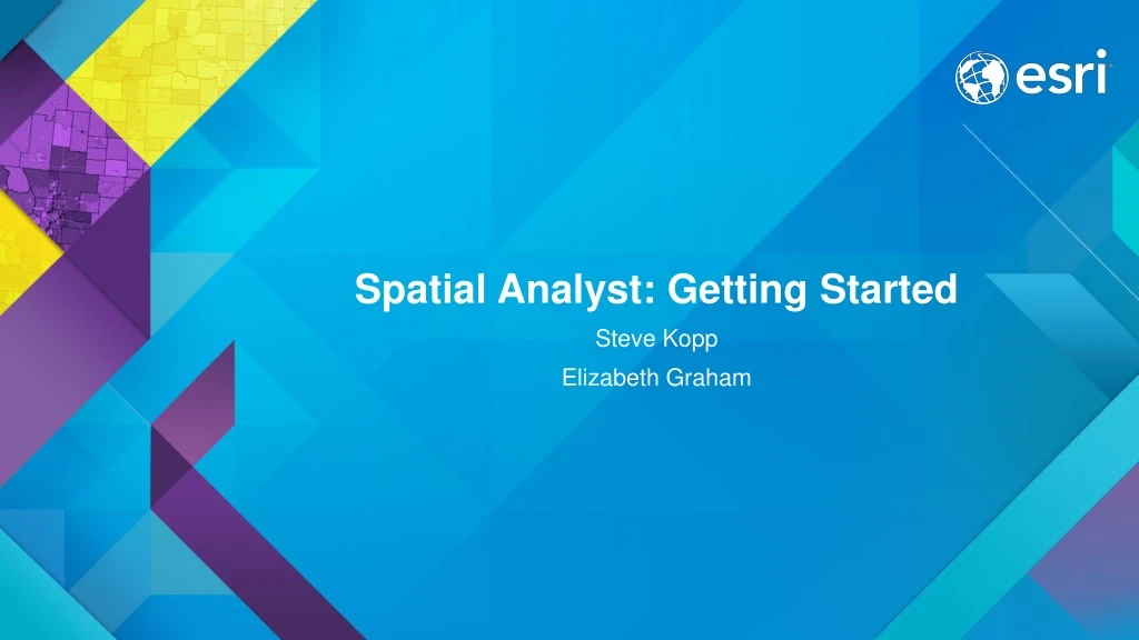 spatial analyst getting started