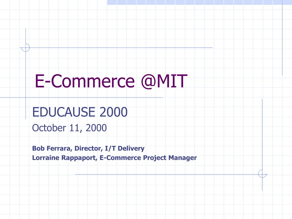 e commerce @mit