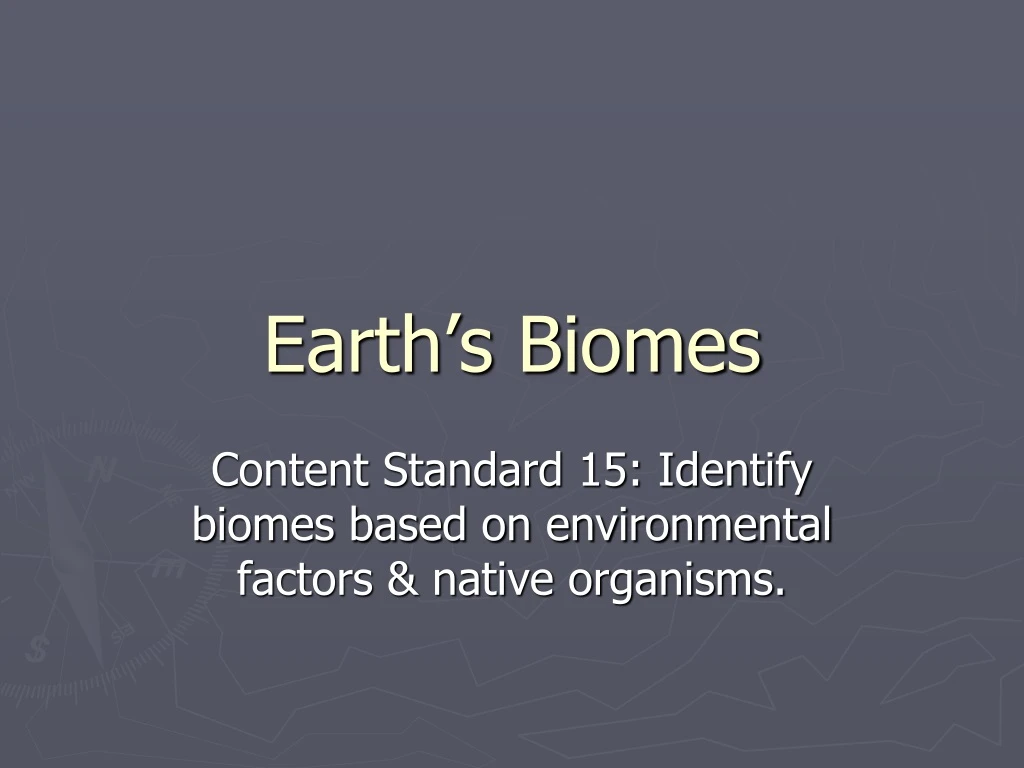 earth s biomes