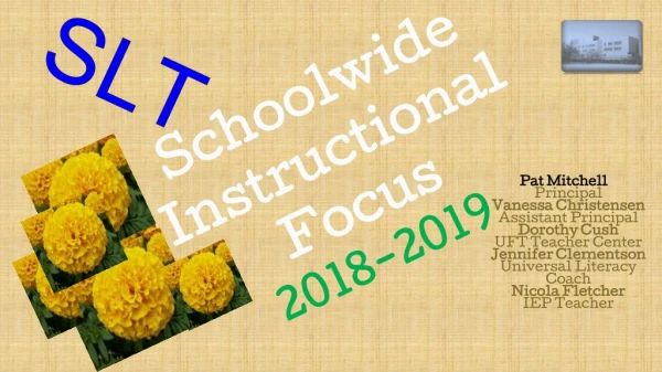 Schoolwide  Instructional  Focus 2018-2019