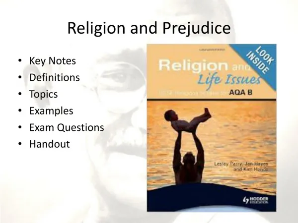 Religion and Prejudice