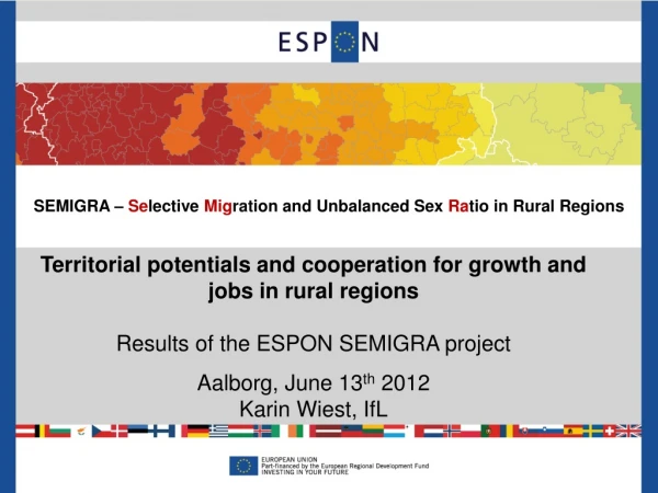 Territorial potentials and cooperation for growth and jobs in rural regions