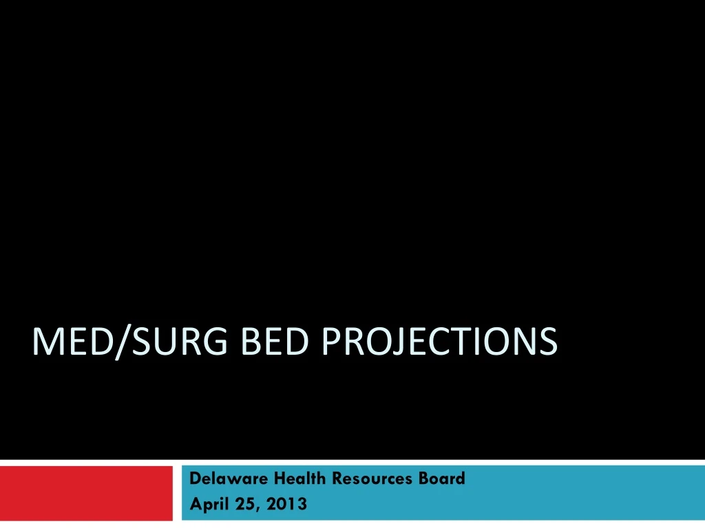 med surg bed projections