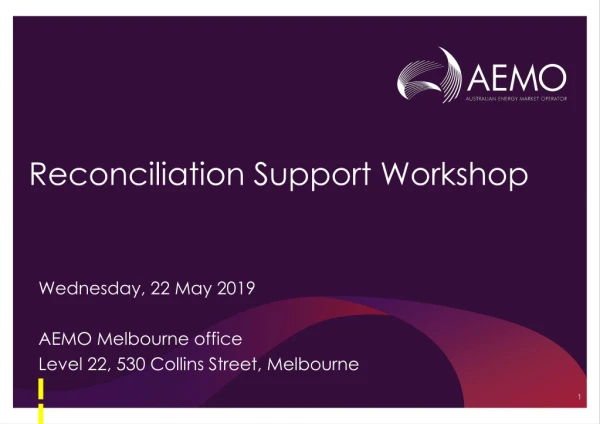 Reconciliation Support Workshop