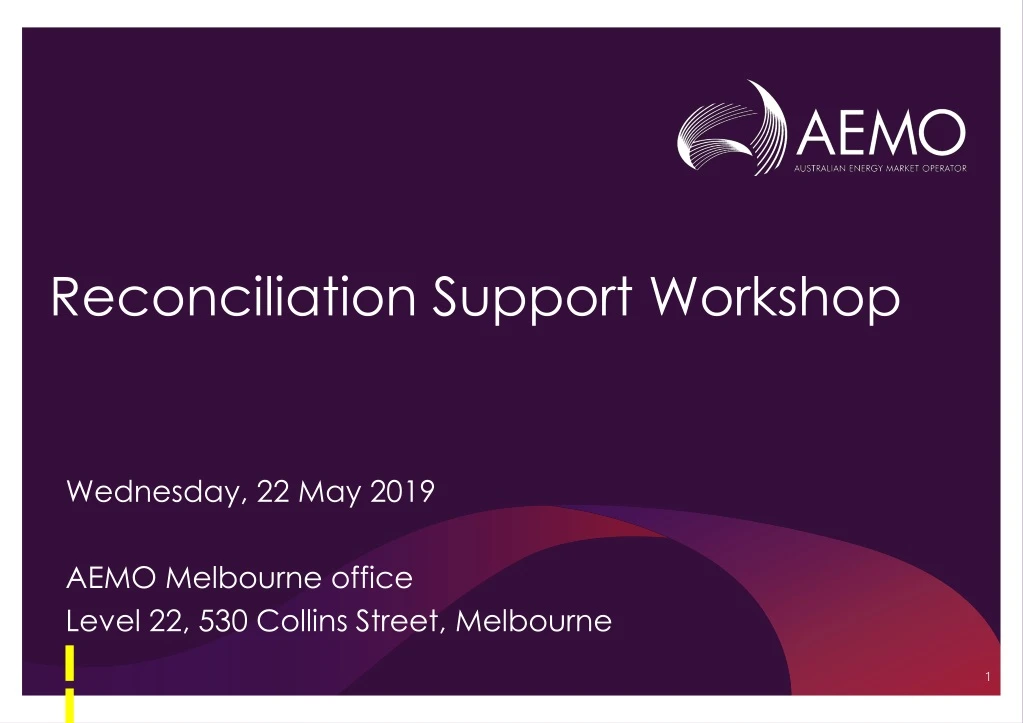 reconciliation support workshop