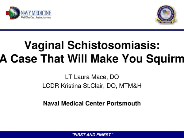 Vaginal  Schistosomiasis : A Case That Will Make You Squirm
