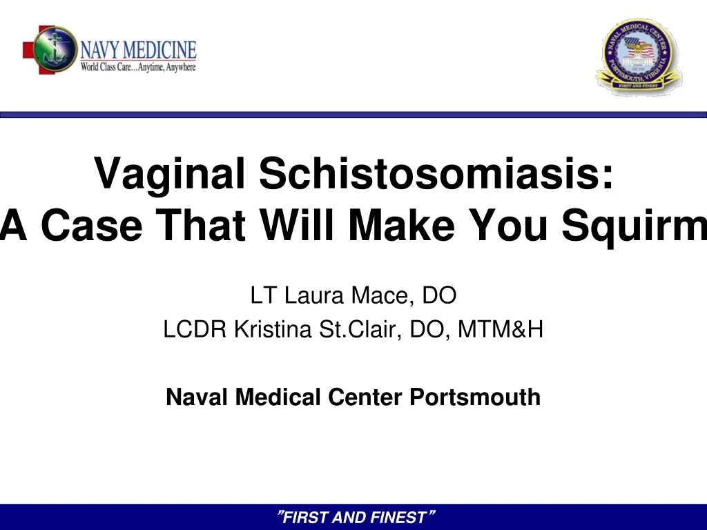 vaginal schistosomiasis a case that will make you squirm