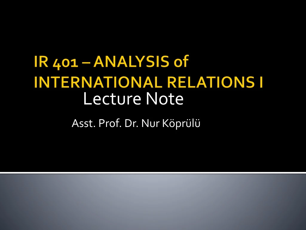 lecture note asst prof dr nur k pr l