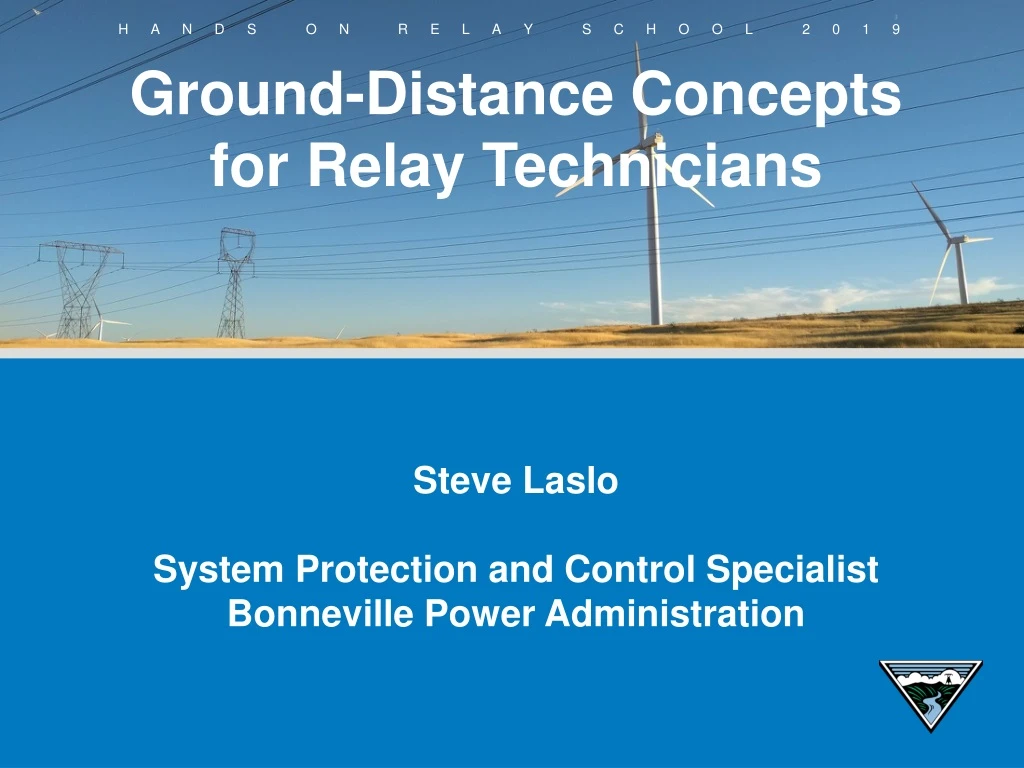 ground distance concepts for r elay technicians