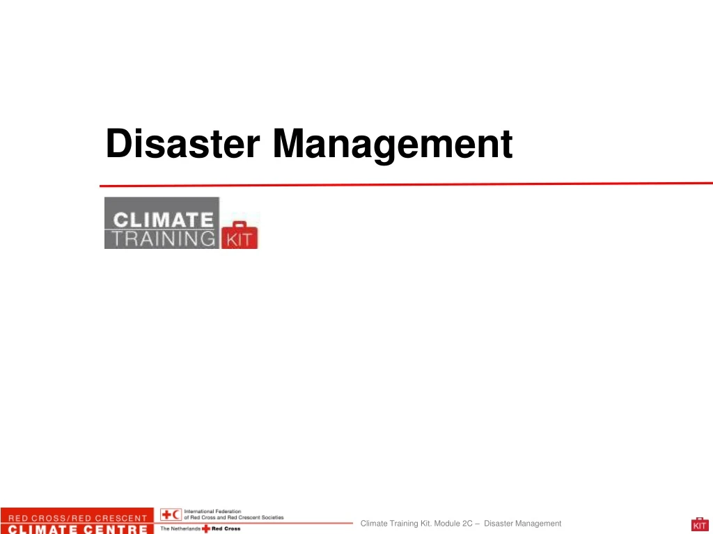 disaster management