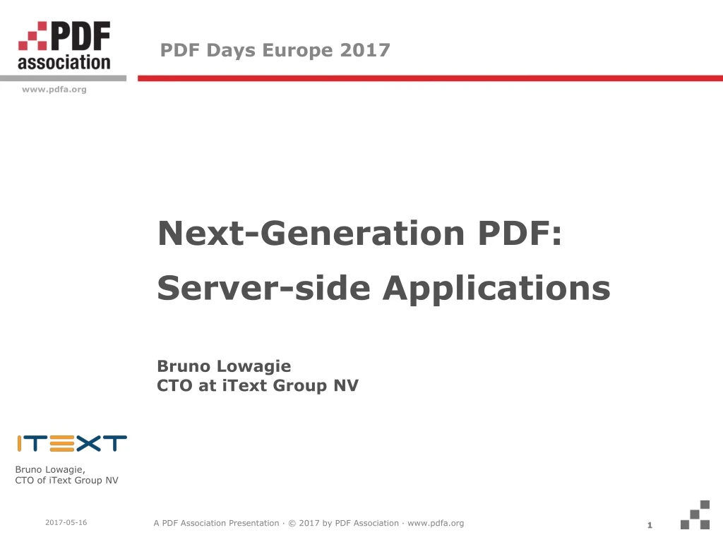 pdf days europe 2017