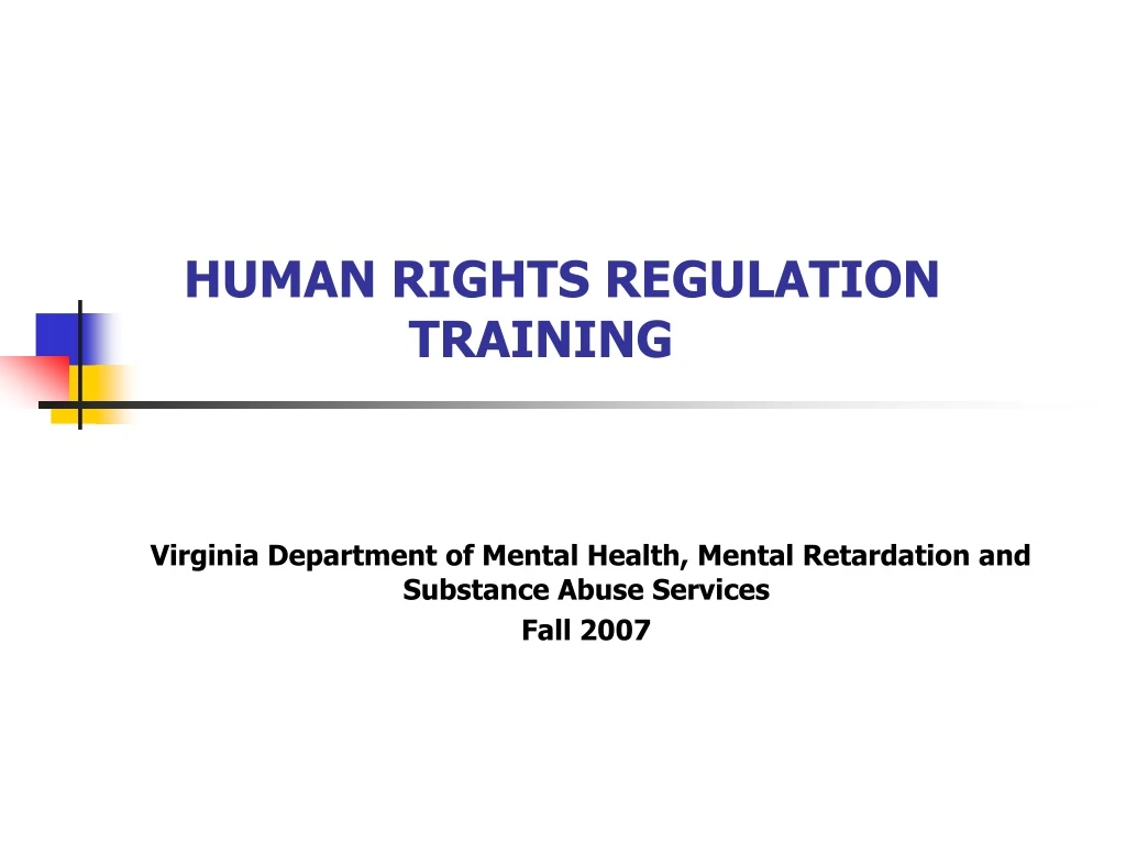 human rights regulation training