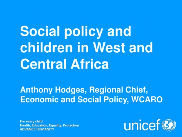 Social policy and children in West and Central Africa
