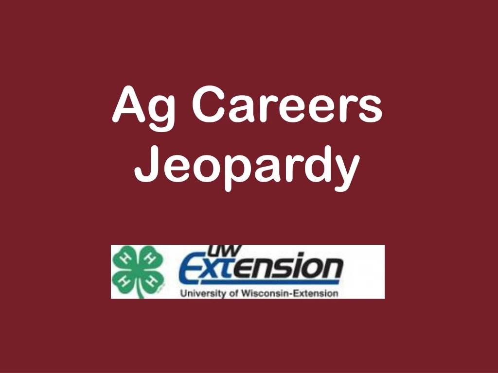 ag careers jeopardy