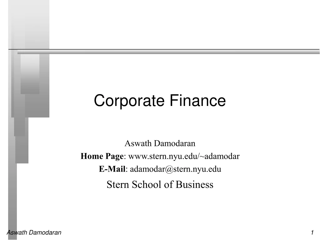 corporate finance