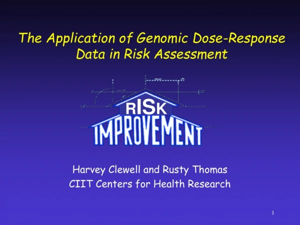 The Application of Genomic Dose-Response Data in Risk Assessment