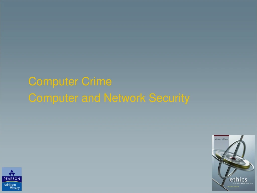 computer crime computer and network security