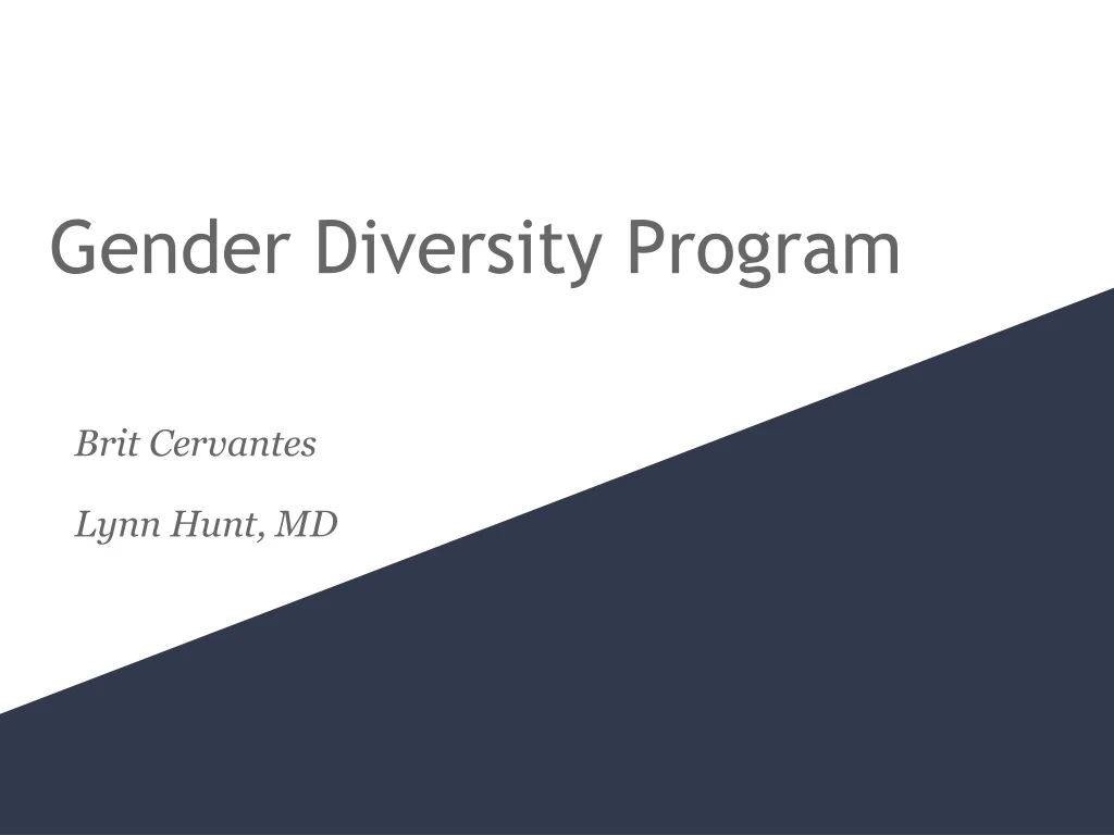 uci gender diversity program