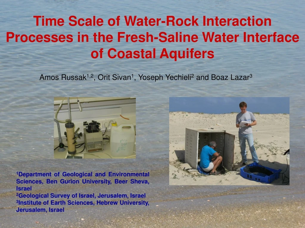 time scale of water rock interaction processes