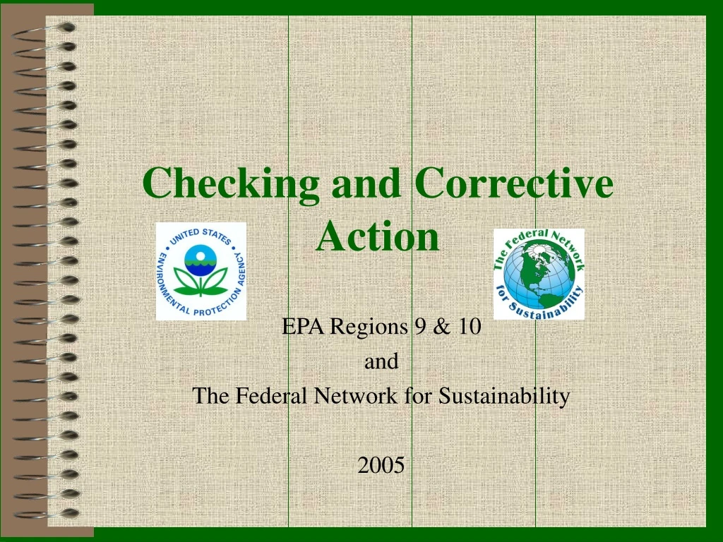 checking and corrective action