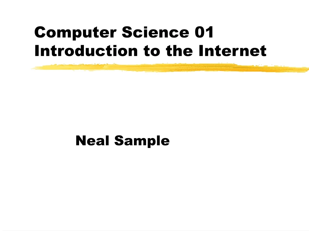 computer science 01 introduction to the internet