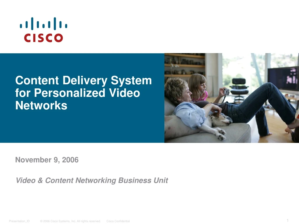 content delivery system for p ersonalized video networks