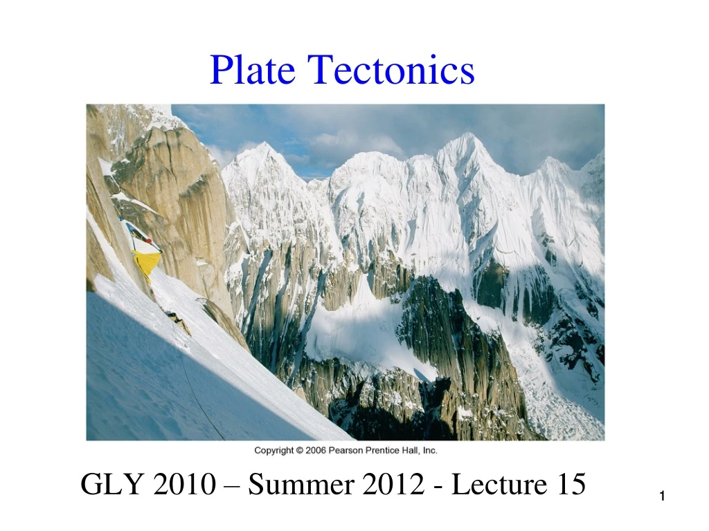 plate tectonics