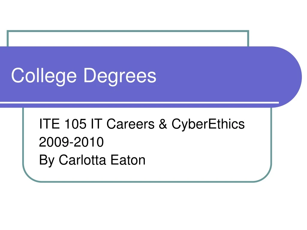 college degrees