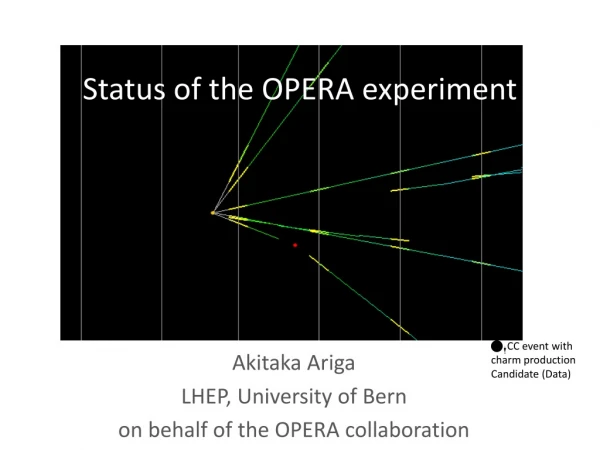 Status of the OPERA experiment