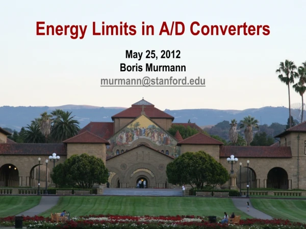 Energy Limits in A/D Converters