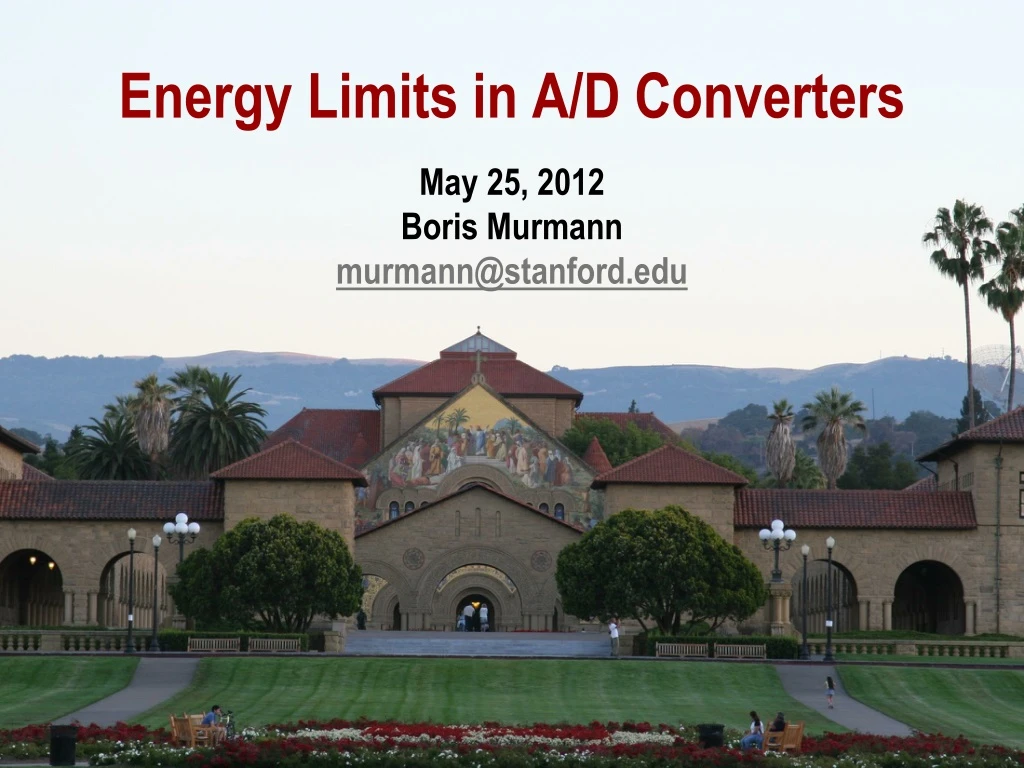 energy limits in a d converters